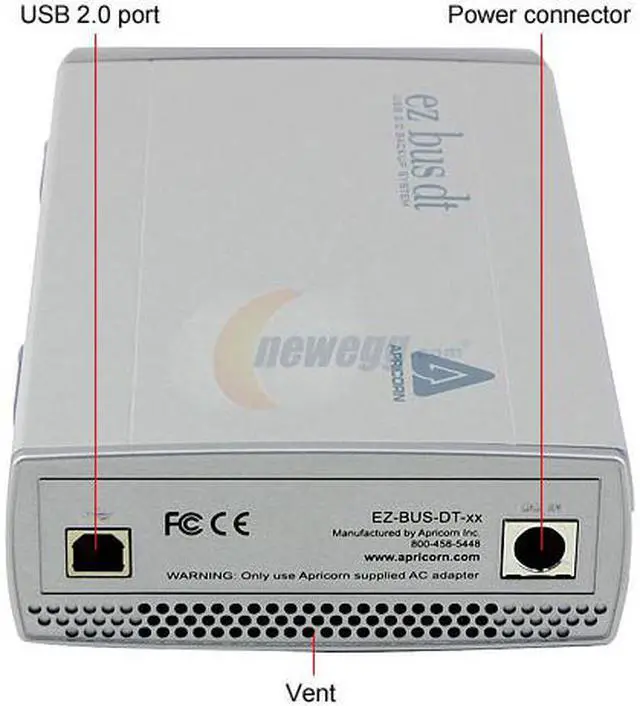 Alt view image 3 of 5 - APRICORN EZ-BUS-DT-KIT Aluminum 3.5" IDE USB 2.0 Backup & External Storage System