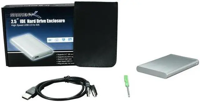 Alt view image 6 of 6 - SABRENT SBT-ESU25 Aluminum 2.5" IDE USB 2.0 External Enclosure