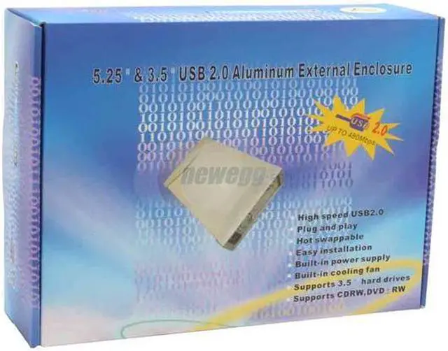 Alt view image 4 of 4 - SABRENT SBT-ESU52 Aluminum 5.25" IDE USB 2.0 External Enclosure