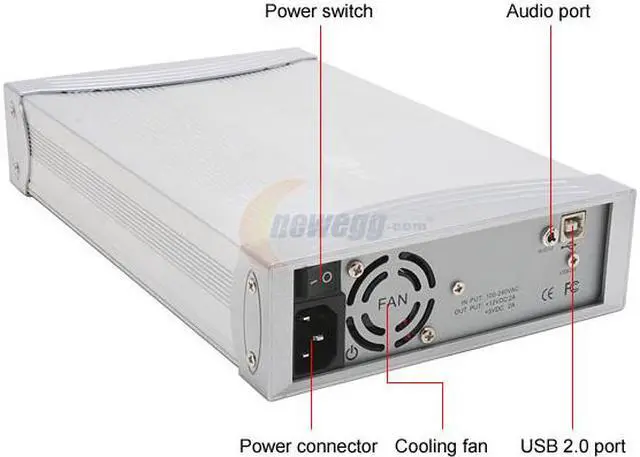 Alt view image 2 of 4 - SABRENT SBT-ESU52 Aluminum 5.25" IDE USB 2.0 External Enclosure