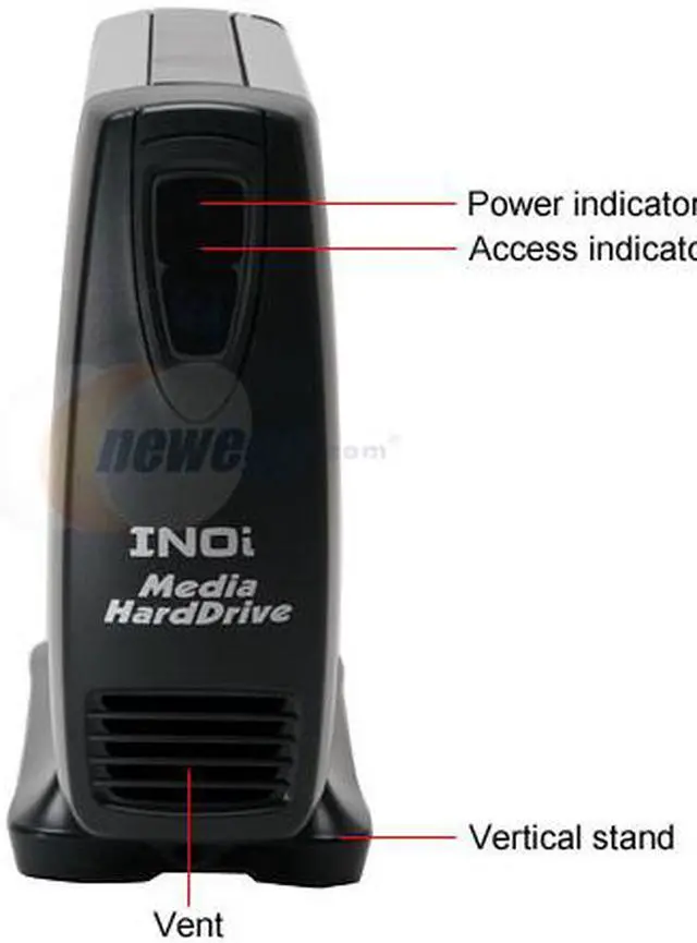 Alt view image 2 of 9 - INOi MH720-00000 3.5" Silver SATA USB 2.0 HDD Digital Media Player Enclosure