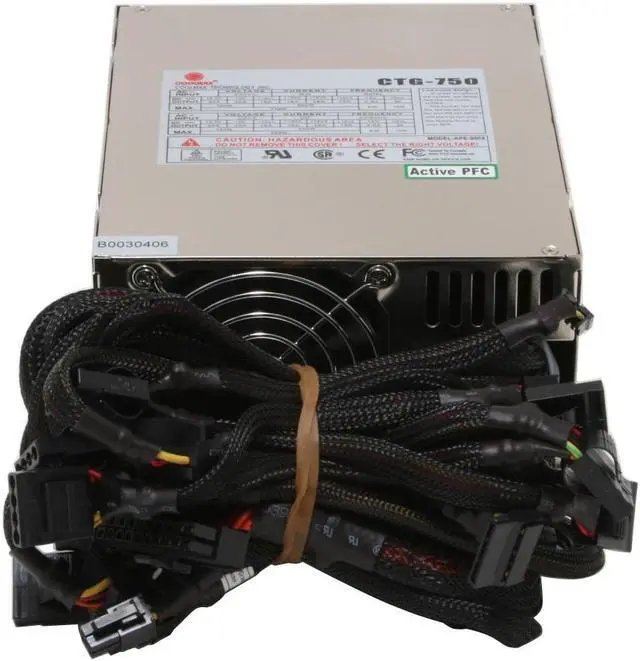 Alt view image 5 of 9 - COOLMAX CTG-750 750 W ATX12V SLI Certified CrossFire Ready Active PFC Power Supply