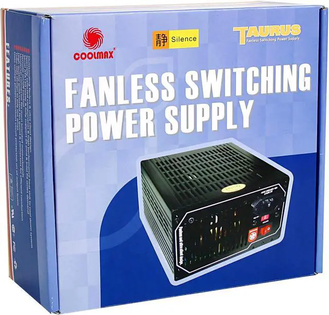 Alt view image 7 of 7 - COOLMAX CF-480 480 W ATX "Fanless" Power Supply