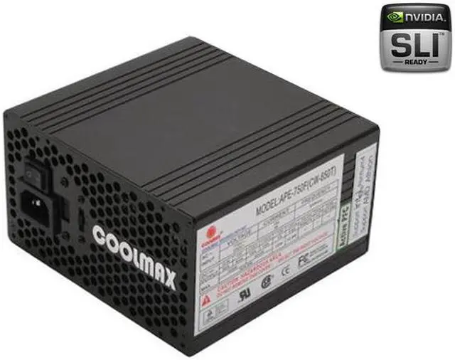 Main image of COOLMAX CW-650T 650 W ATX12V / EPS12V SLI Certified CrossFire Ready Active PFC Aluminum Power Supply