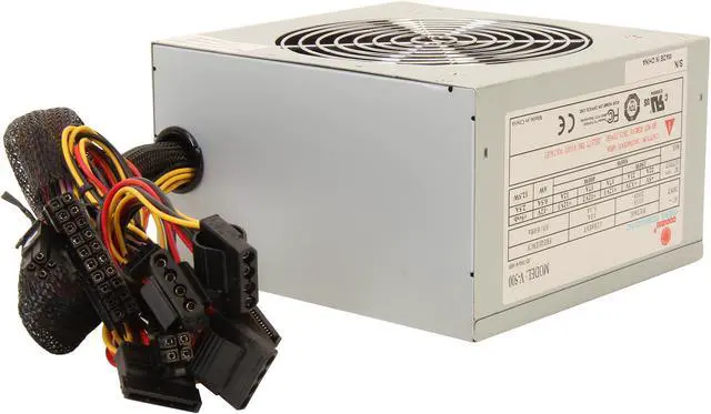 Alt view image 4 of 7 - COOLMAX V-500 500 W ATX12V Non-Modular Power Supply