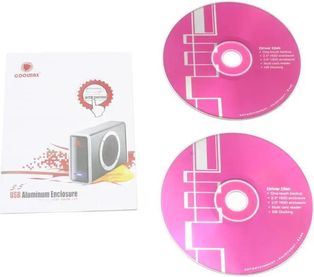 Alt view image 5 of 6 - COOLMAX CD-390B-U2 Aluminum / ABS 3.5" Black IDE USB 2.0 External Enclosure