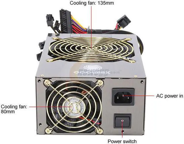 Alt view image 2 of 7 - COOLMAX CUQ-1200B 1200W ATX12V v2.3 / EPS12V v2.91 SLI Certified / CrossFire Ready / 3 way  80 PLUS Certified Active PFC and Compatible with Core i3/i5/i7 Power Supply