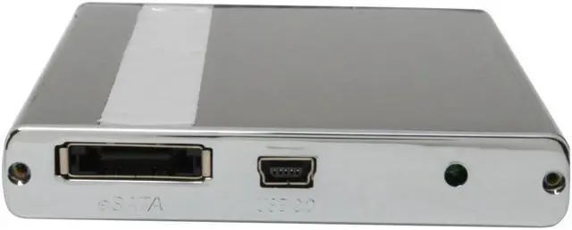 Alt view image 2 of 6 - COOLMAX HD-250B-eSATA Aluminum 2.5" SATA USB 2.0 & eSATA External Enclosure