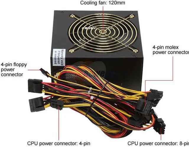 Alt view image 4 of 10 - COOLMAX ZP-480B 480 W ATX12V SLI Ready CrossFire Ready 80 PLUS Certified Active PFC Power Supply