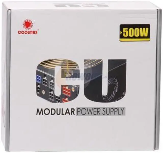 Alt view image 9 of 9 - COOLMAX CU-500B 500 W ATX 12V V2.2/EPS 12V V2.91 Modular Power Supply