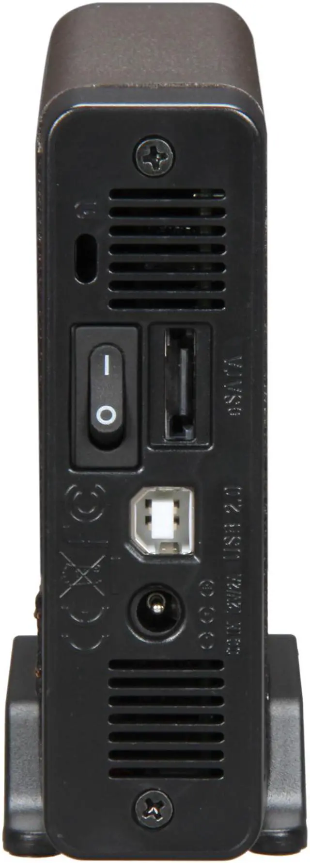 Alt view image 4 of 5 - COOLMAX HD-380BK-eSATA Leather & Aluminum 3.5" Black SATA eSATA + USB 2.0 OTB Function External Enclosure