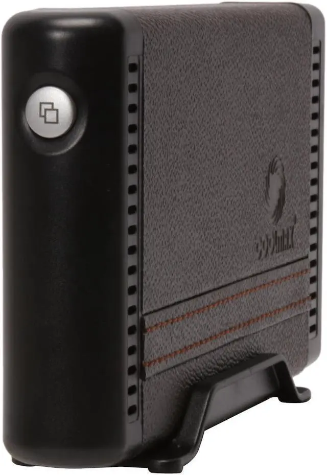 Main image of COOLMAX HD-380BR-eSATA Leather & Aluminum 3.5" Brown SATA USB 2.0 & eSATA OTB Function External Enclosure