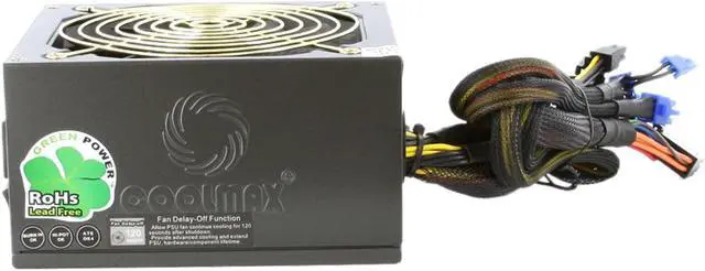 Alt view image 2 of 12 - COOLMAX ZP-1000B 1000W ATX 12V v2.3 / EPS12V V2.91 SLI / Crossfire ready / 3 way 80 PLUS BRONZE Certified Modular Active PFC and Compatible with Core i3/i5/i7 Power Supply