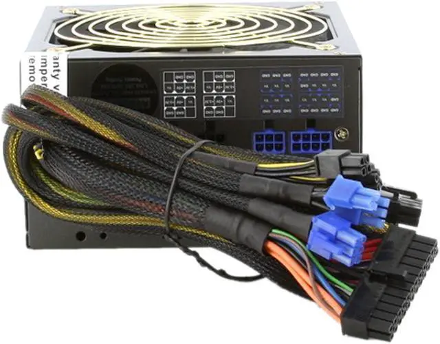 Alt view image 4 of 12 - COOLMAX ZP-1000B 1000W ATX 12V v2.3 / EPS12V V2.91 SLI / Crossfire ready / 3 way 80 PLUS BRONZE Certified Modular Active PFC and Compatible with Core i3/i5/i7 Power Supply