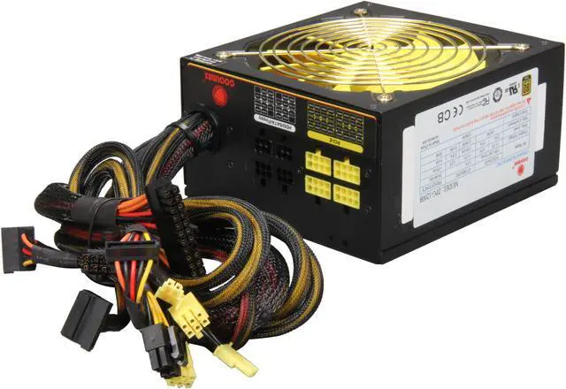 Alt view image 4 of 7 - Coolmax 1200W ATX12V v2.3 /EPS 12V v2.92 SLI Ready CrossFire Ready 80 PLUS GOLD Certified Modular Active PFC Compatible with Core i7 Power Supply