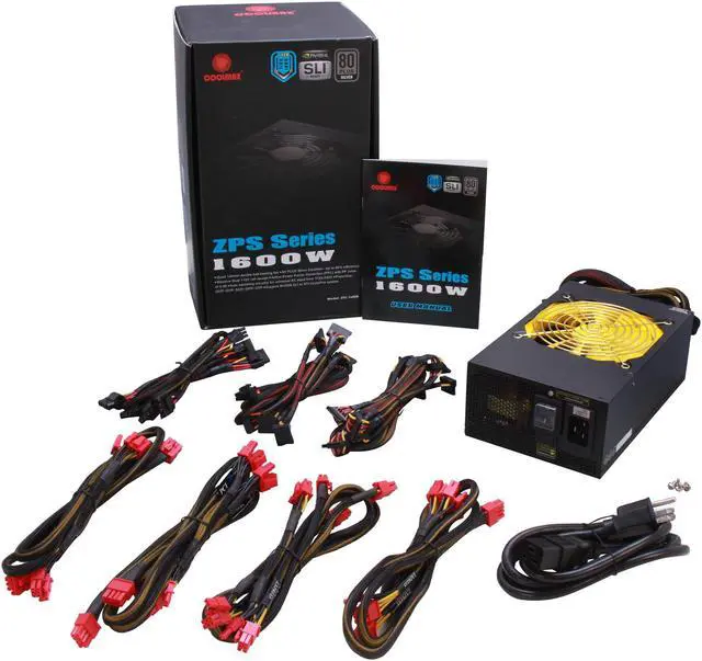 Alt view image 7 of 7 - COOLMAX ZPS-1600B (14642) 1600 W ATX12V v2.31 & EPS12V v2.92 SLI Ready CrossFire Ready 80 PLUS SILVER Certified Modular Active PFC Power Supply