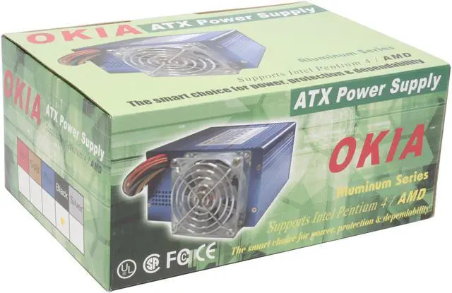 Alt view image 9 of 9 - Broadway Com Corp P4-OKIA600-BLACK 600 W ATX Power Supply