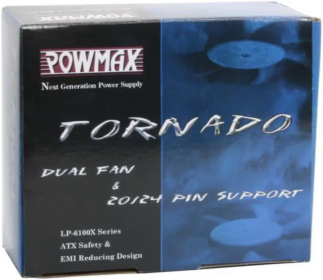 Alt view image 7 of 7 - POWMAX LP6100C 300 W ATX Power Supply