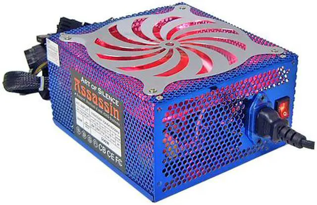 Alt view image 2 of 11 - POWMAX Assassin PSAS-BL 500 W ATX12V Power Supply