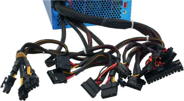 Alt view image 8 of 11 - POWMAX Assassin PSAS-BL 500 W ATX12V Power Supply