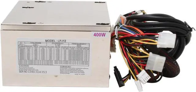 Alt view image 3 of 11 - Linkworld LPJ12-400W (PSWB-400) 400 W ATX Polished Chrome Power Supply