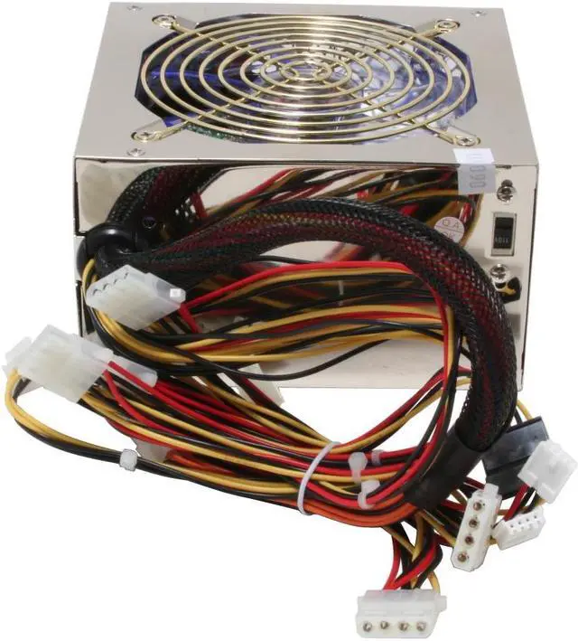 Alt view image 5 of 11 - Linkworld LPJ12-400W (PSWB-400) 400 W ATX Polished Chrome Power Supply