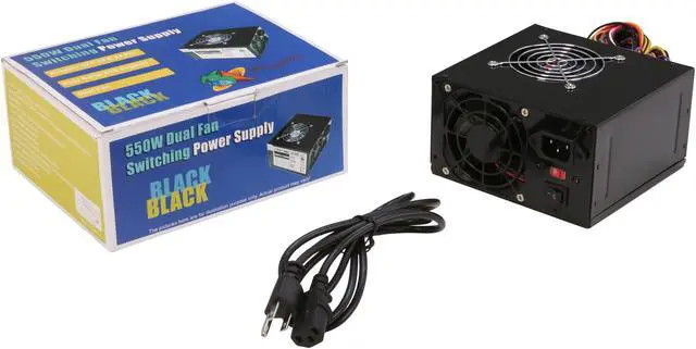 Alt view image 8 of 7 - LOGISYS Computer PS550ABK 550Watts ATX12V Power Supply With SATA and 20/24 Pin connectors.
