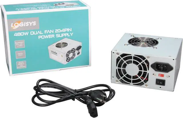 Alt view image 8 of 7 - LOGISYS Computer PS480D2 480 W ATX12V Power Supply