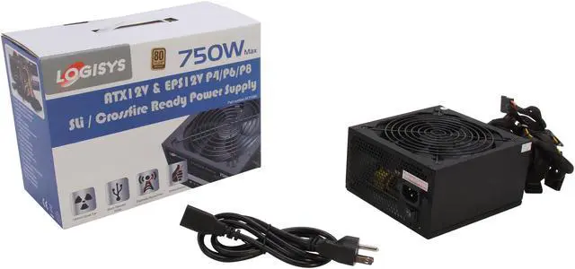 Alt view image 7 of 7 - LOGISYS Computer AT750BK 750 W ATX12V / EPS12V SLI Ready CrossFire Ready 80 PLUS BRONZE Certified Active PFC Power Supply