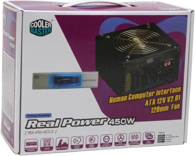 Alt view image 6 of 6 - Cooler Master Real Power RS-450-ACLX 450 W ATX12V Power Supply