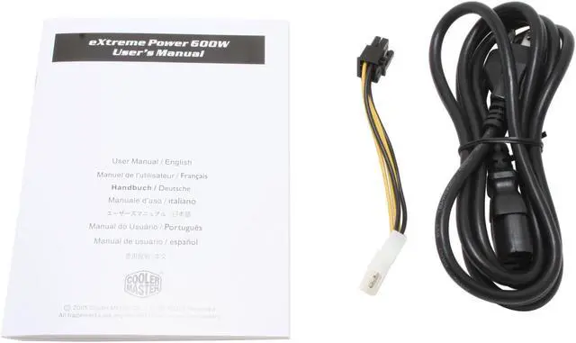 Alt view image 10 of 11 - Cooler Master eXtreme Power 713001180 600 W ATX Form Factor 12V V2.01 Power Supply