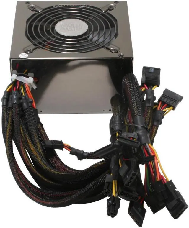 Alt view image 3 of 9 - Cooler Master RS-600-ASAA 600 Watts Continuous ATX Form Factor 12V V2.2 / SSI standard EPS 12V V2.91 SLI Certified CrossFire Ready 80 PLUS Certified Active PFC (0.99) PFC Power Supply
