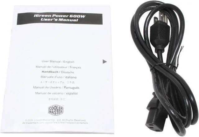 Alt view image 8 of 9 - Cooler Master RS-600-ASAA 600 Watts Continuous ATX Form Factor 12V V2.2 / SSI standard EPS 12V V2.91 SLI Certified CrossFire Ready 80 PLUS Certified Active PFC (0.99) PFC Power Supply