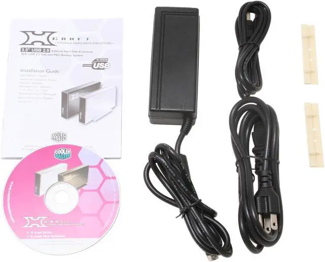 Alt view image 6 of 7 - COOLER MASTER RX-3HU-LAB1-GP Aluminum, Plastic and metal 3.5" IDE USB 2.0 External Enclosure