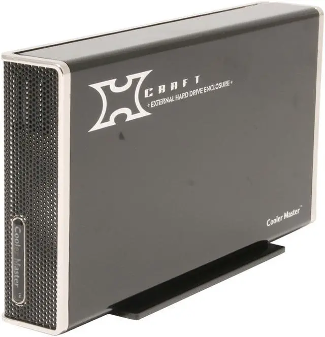 Main image of COOLER MASTER RX-3SB-LAB1-GP Aluminum 3.5" SATA USB 2.0 & eSATA External Enclosure w/ Hub & Back up