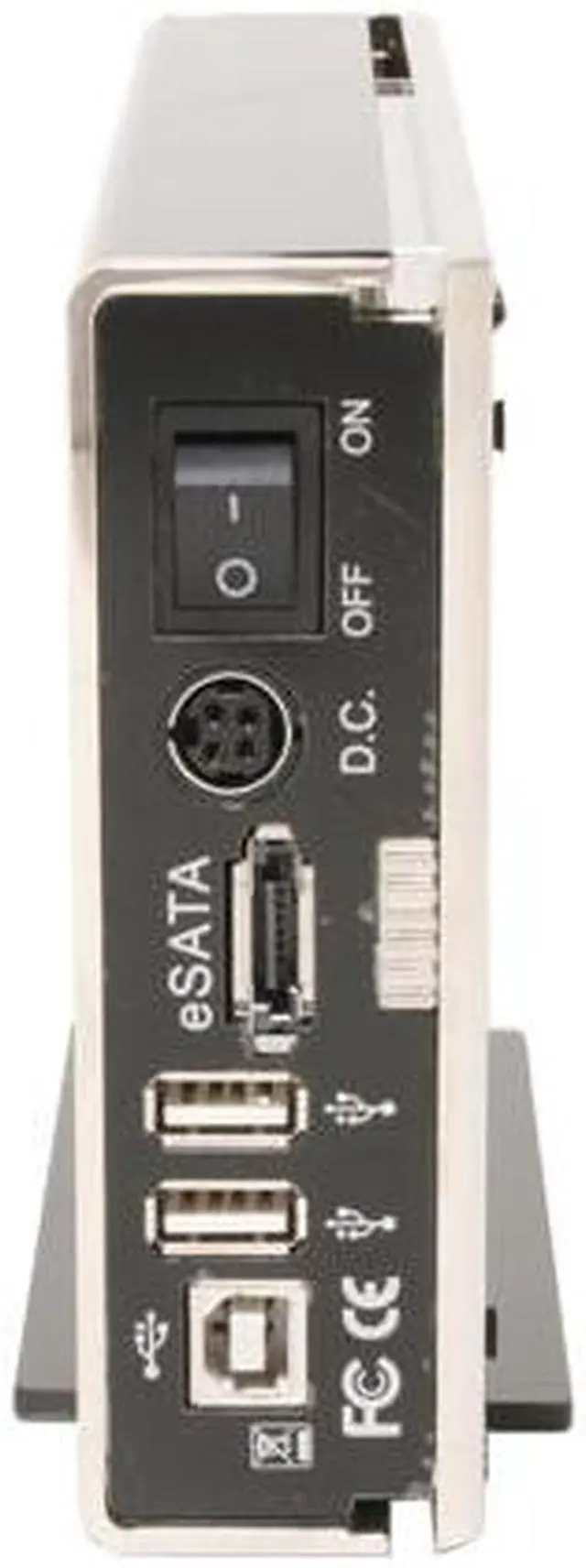 Alt view image 3 of 5 - COOLER MASTER RX-3SB-LAB1-GP Aluminum 3.5" SATA USB 2.0 & eSATA External Enclosure w/ Hub & Back up