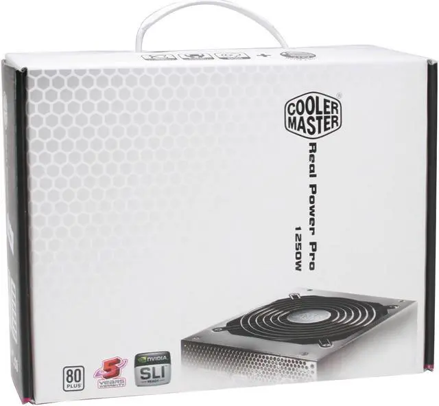 Alt view image 10 of 10 - Cooler Master Real Power Pro RS-C50-EMBA-D2 1250 W ATX Form Factor 12V V2.3 / SSI standard EPS 12V V2.92 SLI Ready CrossFire Ready 80 PLUS Certified Active PFC Power Supply