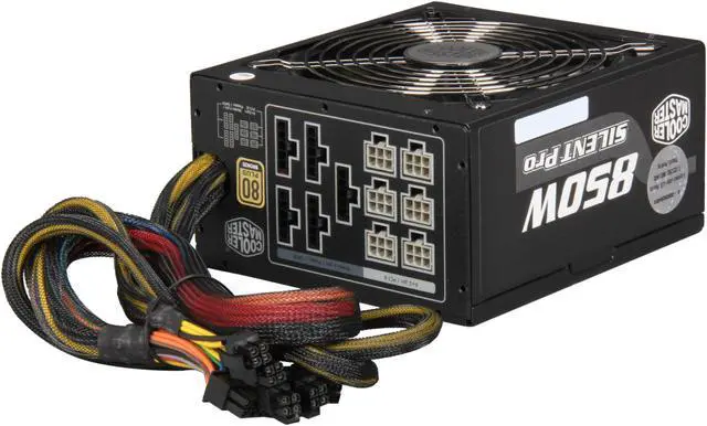 Alt view image 4 of 7 - Cooler Master Silent Pro M - 850W Power Supply with 80 PLUS Bronze Certification and Semi-Modular Cables