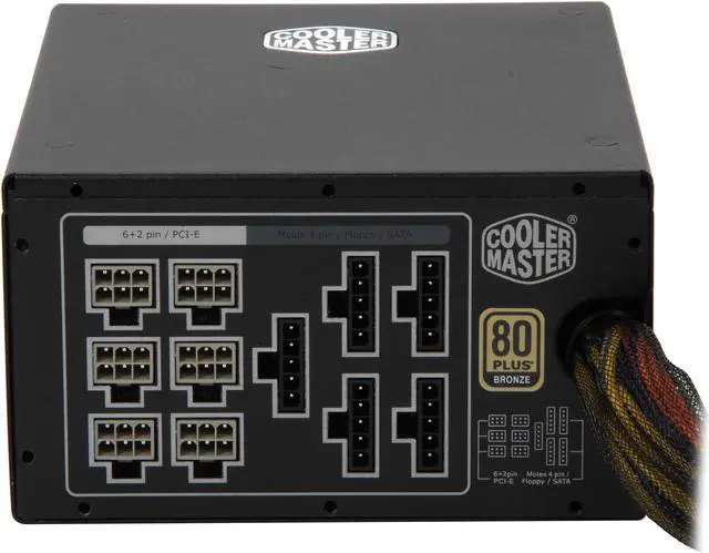 Alt view image 5 of 8 - Cooler Master Silent Pro M - 1000W Power Supply with 80 PLUS Bronze Certification and Semi-Modular Cables