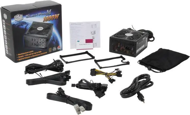 Alt view image 8 of 8 - Cooler Master Silent Pro M - 1000W Power Supply with 80 PLUS Bronze Certification and Semi-Modular Cables