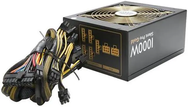 Alt view image 4 of 7 - Cooler Master Silent Pro Gold - 1000W Power Supply with 80 PLUS Gold Certification and Semi-Modular Cables