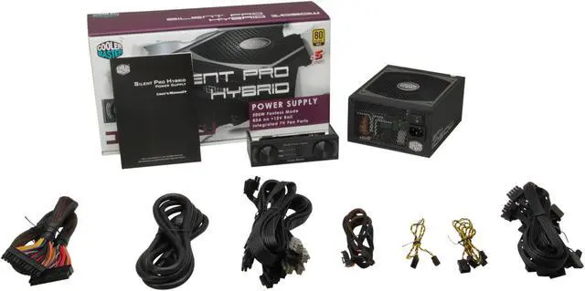 Alt view image 7 of 7 - Cooler Master RS-A50-SPHA-D3 Silent Pro Hybrid 1050 W Intel ATX 12V V2.3 & SSI EPS 12V V2.92 SLI Ready CrossFire Ready 80 PLUS GOLD Certified Modular Active PFC Panel Power Supply with Fan Control