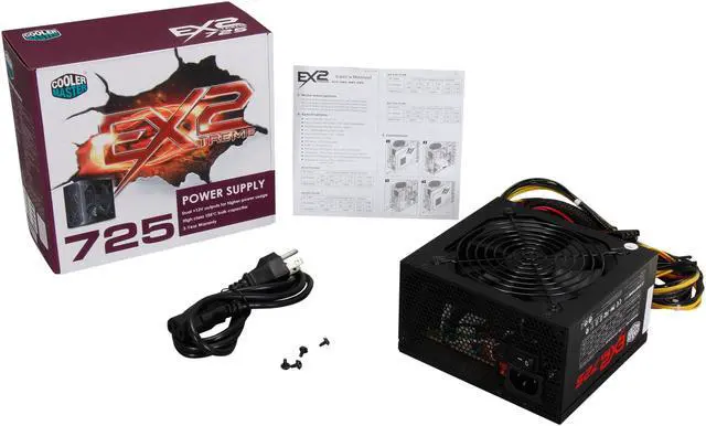 Alt view image 7 of 7 - Cooler Master Extreme 2 - 725W Power Supply