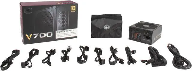 Alt view image 7 of 7 - Cooler Master V700 - 700W Power Supply with Fully Modular Cables and 80 PLUS Gold Certification