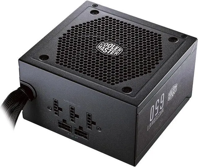 Alt view image 4 of 11 - Cooler Master Master Watt 650W Semi-Fanless Silencio Fan, Semi-Modular 80 PLUS Bronze Power Supply