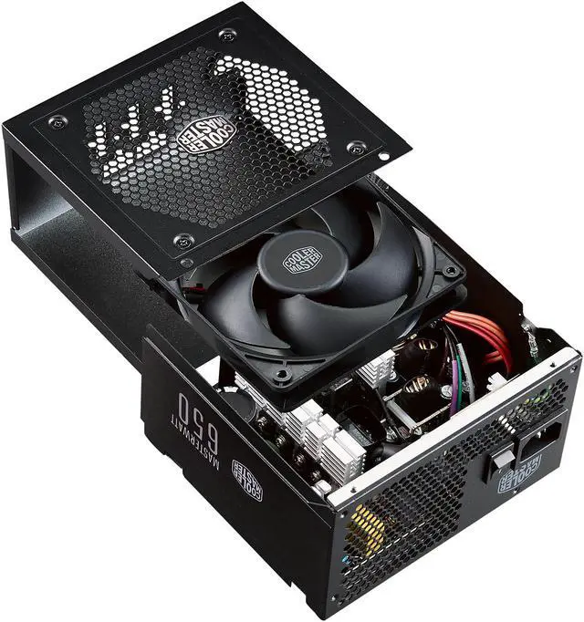 Alt view image 9 of 11 - Cooler Master Master Watt 650W Semi-Fanless Silencio Fan, Semi-Modular 80 PLUS Bronze Power Supply