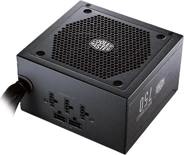 Alt view image 4 of 11 - Cooler Master Master Watt 750 Watt Semi-Fanless Silencio Fan, Semi-Modular 80 PLUS Bronze Power Supply