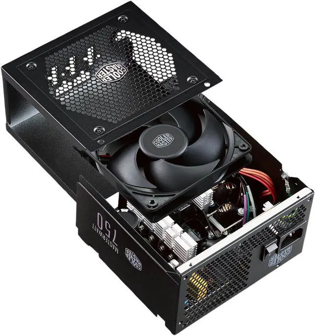 Alt view image 10 of 11 - Cooler Master Master Watt 750 Watt Semi-Fanless Silencio Fan, Semi-Modular 80 PLUS Bronze Power Supply