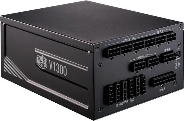 Main image of Cooler Master V1300 Platinum 1300W Full-Modular, 80 PLUS Platinum, Japanese Capacitors, Single/Multi Rail Switch, 10 Year Warranty Power Supply