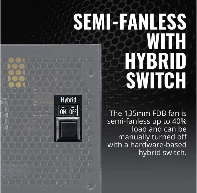 Alt view image 13 of 16 - Cooler Master V750 Gold V2 Full Modular, 750W, 80+ Gold Efficiency, Semi-fanless Operation, 16AWG PCIe High-efficiency Cables, 10 Year Warranty